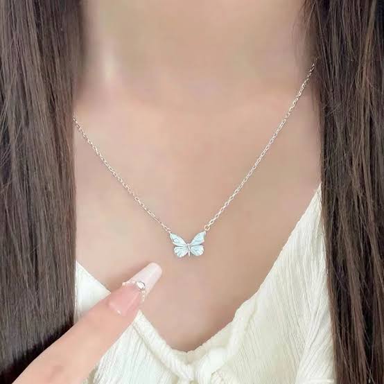 Set de Mariposa 🦋 Collar + pulsera que brillan en la oscuridad ✨