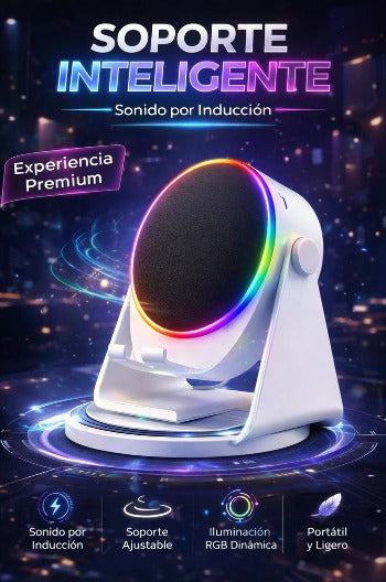 Soporte Inteligente | Sonido por inducción 🔊🎵
